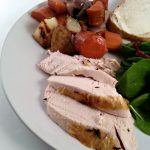 Roast Chicken made in a clay pot - Tender and juicy sliced chicken. With this recipe, you'll never have dry chicken again. #recipe #chicken #easyrecipe #dinner #realfood