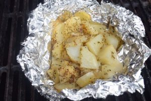 Cheesy Potatoes - Camping Food