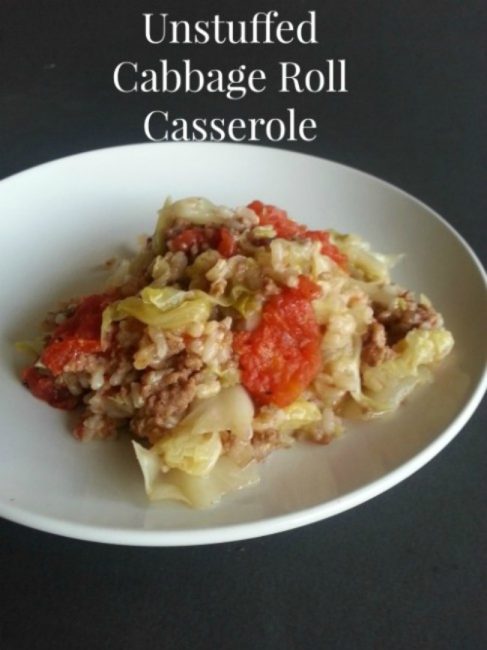 Unstuffed Cabbage Roll Casserole