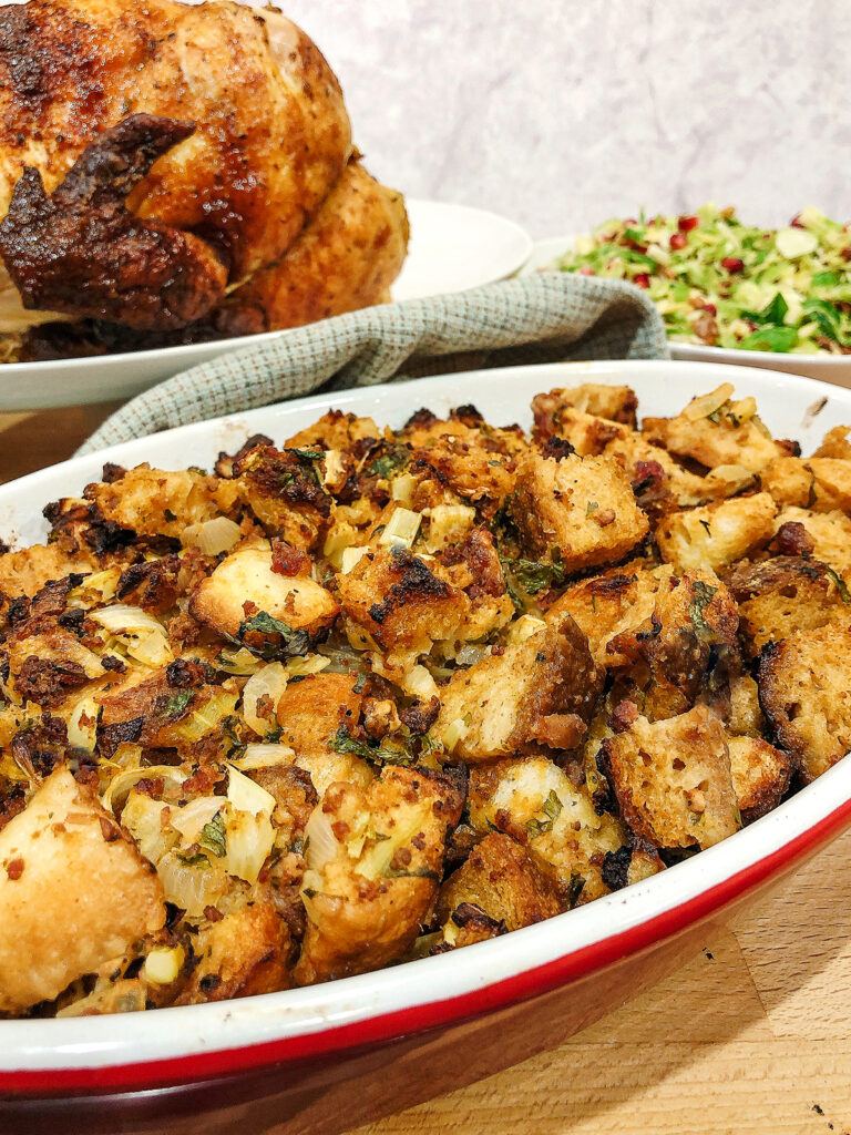 Sourdough and Chorizo Stuffing Recipe with Dates and