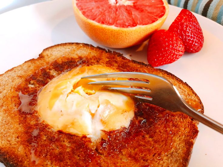 How to Make Eggs in a Basket (at home and while camping)