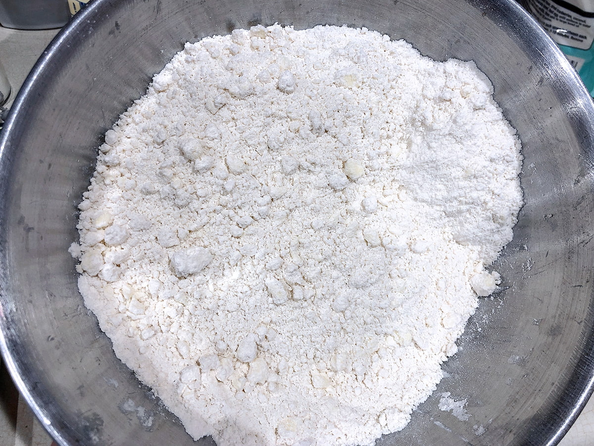 butter cut into flour