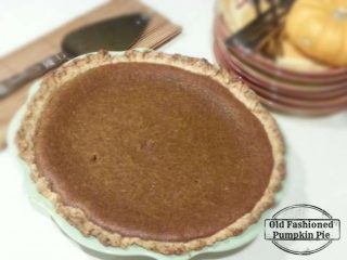 Old Fashioned Pumpkin Pie
