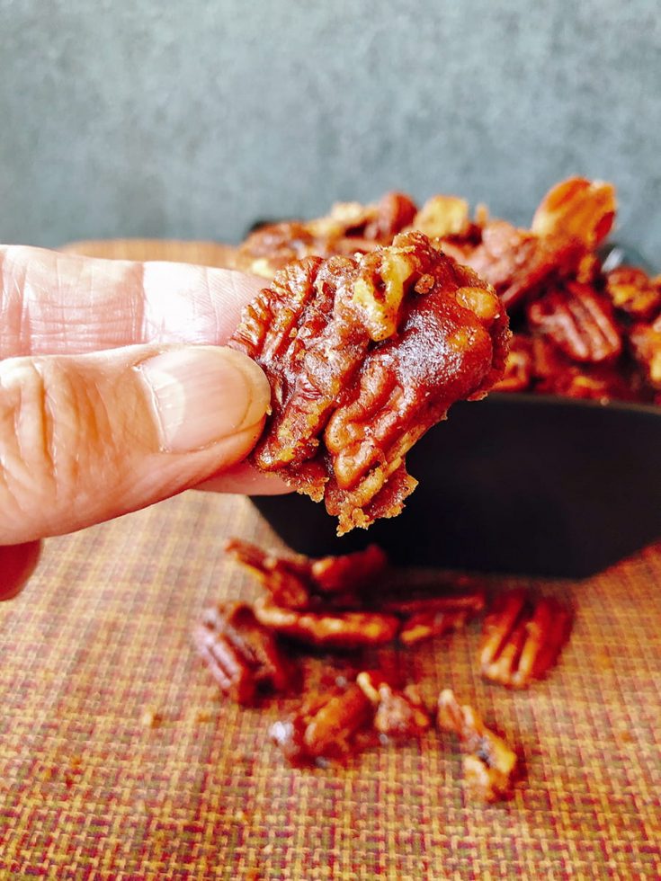 Quick Candied Pecans