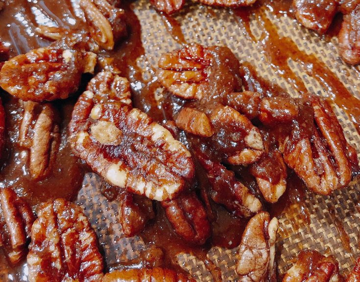 Quick Candied Pecans