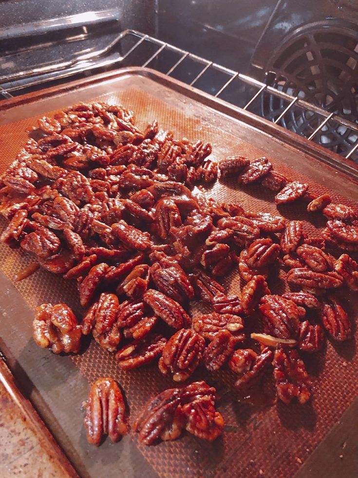 Quick Candied Pecans