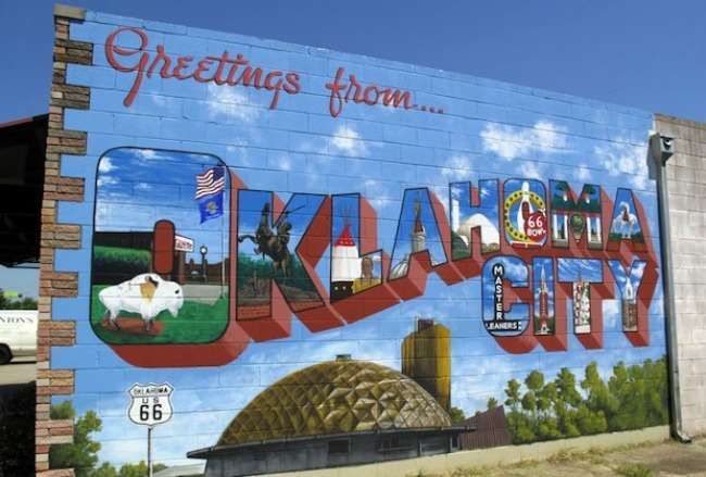 Greetings from Oklahoma City mural