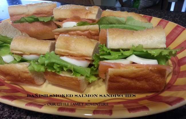 Danish Smoked Salmon Sandwiches - #seafood #recipe #sandwich