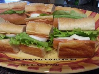 Danish Smoked Salmon Sandwiches