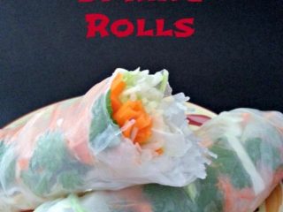 Fresh Shrimp Spring Rolls with Thai Peanut Sauce