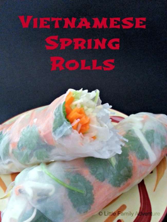 Vietnamese Shrimp Spring Rolls Raw veggie rolls with cabbage, carrot, bean sprouts, herbs, and rice noodles. #recipe #cleaneating