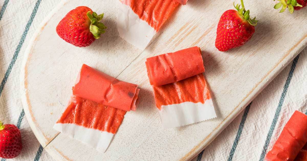 Homemade Strawberry Fruit Roll-Ups Recipe