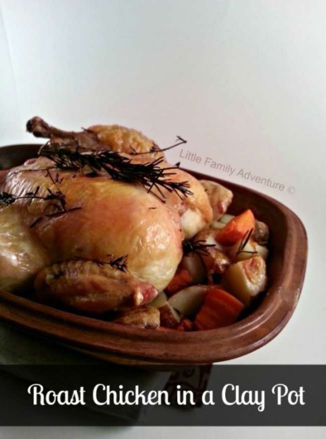 Roast Chicken In A Clay Pot