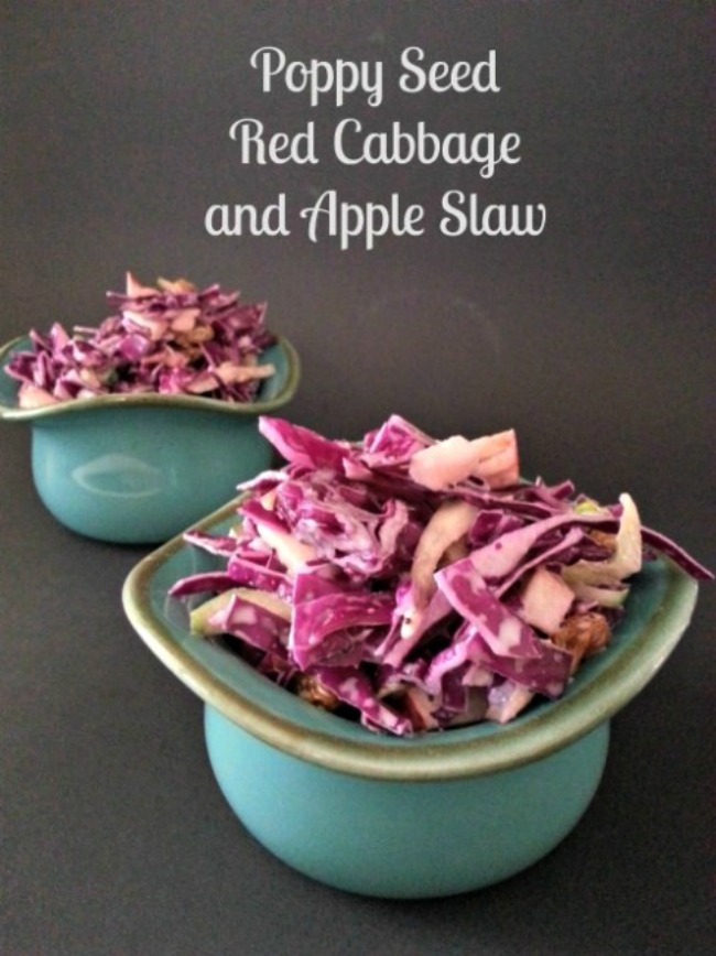 Poppy Seed Red Cabbage and Apple Slaw 3