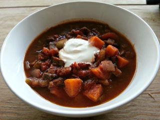 Sweet Potato and Black Bean Chili