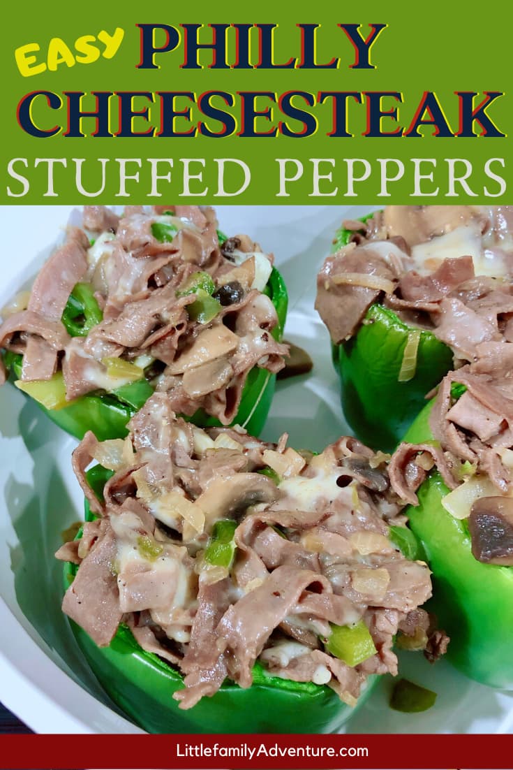 Easy Philly Cheesesteak Stuffed Peppers