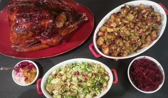 Thanksgiving Dinner foods