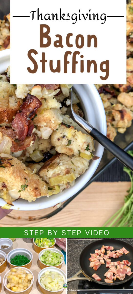 baco stuffing with sourdough bread
