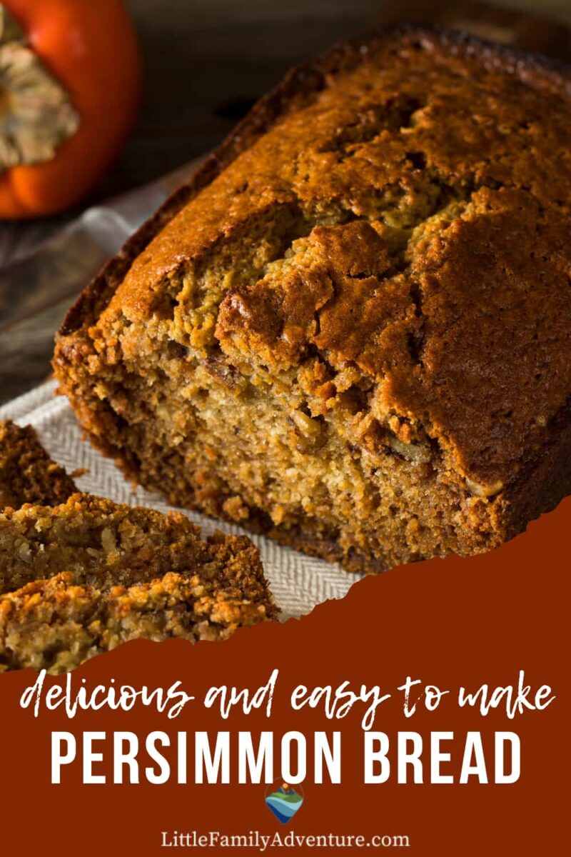easy persimmon bread with nuts and whiskey