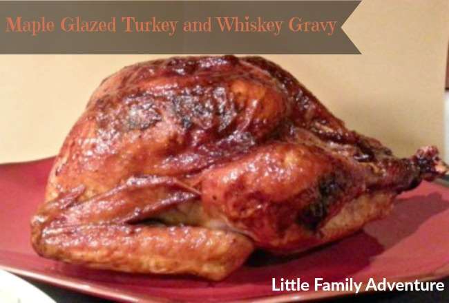 maple glazed turkey and whiskey gravy`