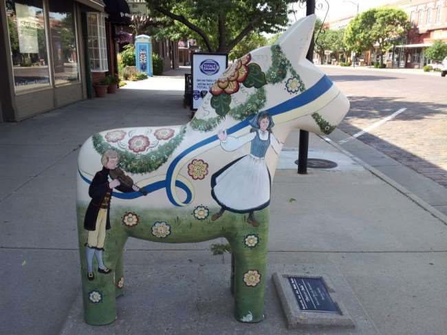 Just Off the Beaten Path: Dala Horse in Downtown Lindsborg, Kansas