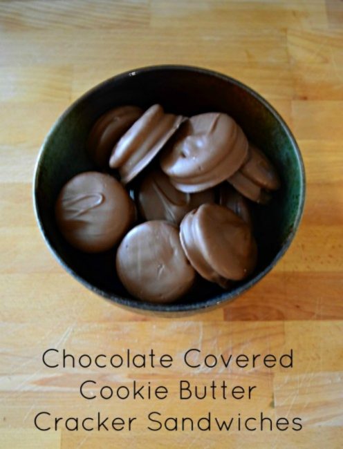 Chocolate Covered Cookie Butter Sandwiches