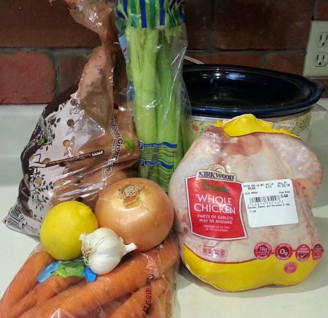 Lemon Thyme Crockpot Chicken and Vegetables