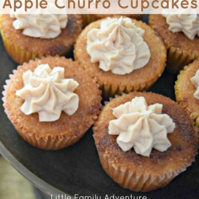 Apple Churro Cupcakes