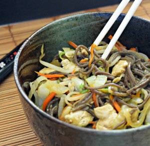 Quick and Easy Yakisoba with Buckwheat Noodles