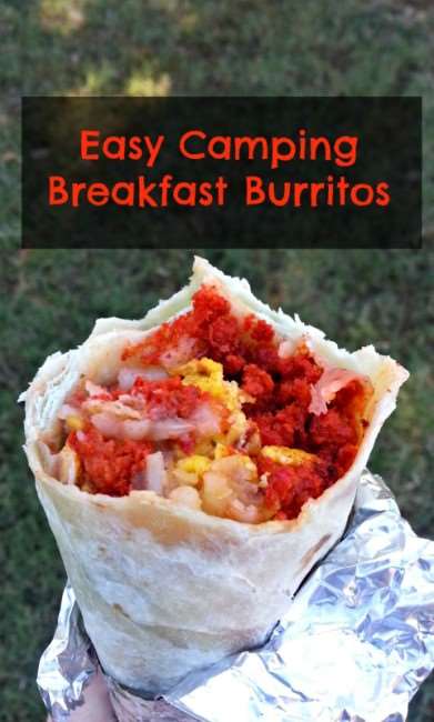 Easy Camping Breakfast Burritos | Little Family Adventure | An easy breakfast for campouts, indoor tents, and cookouts