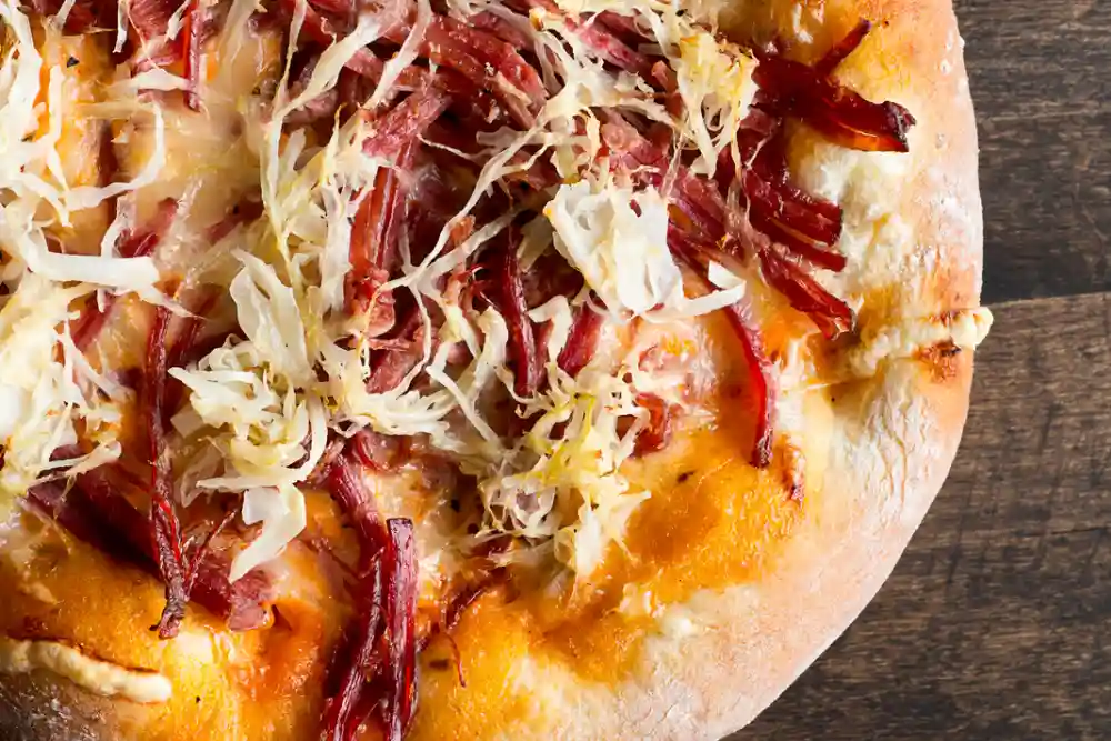 reuben pizza flatbread