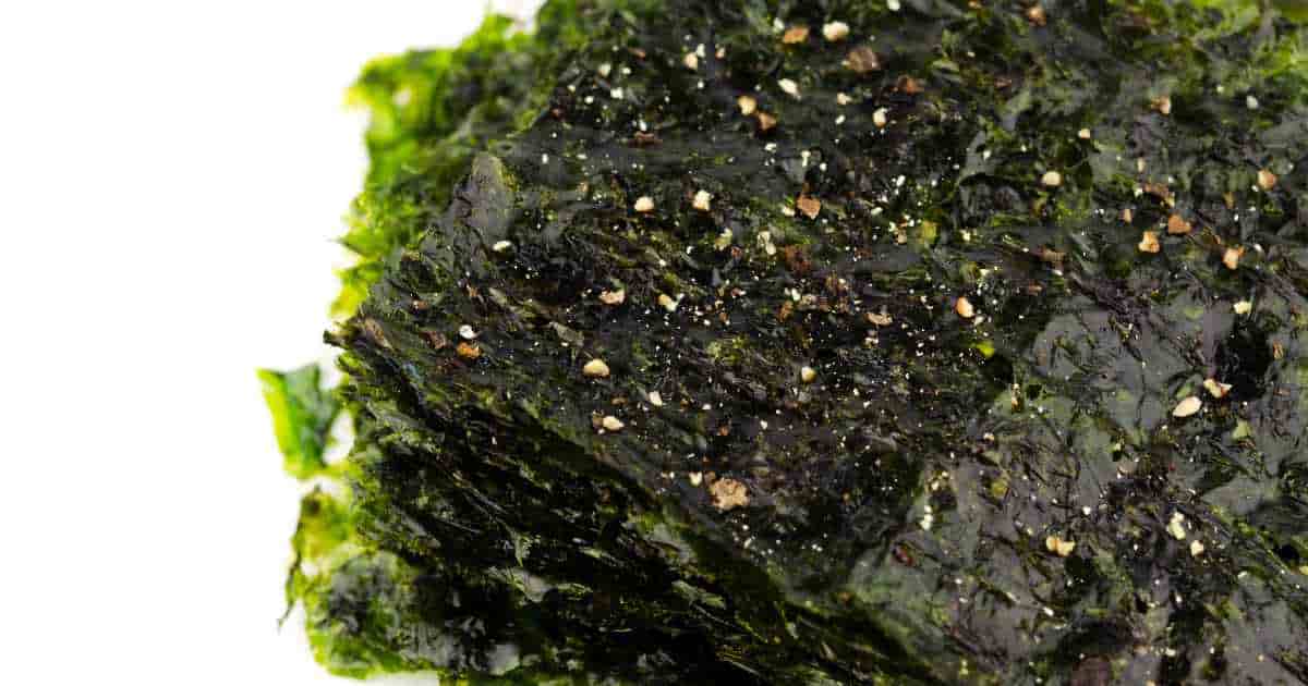 sheets of seaweed with salt for a healthy travel snack