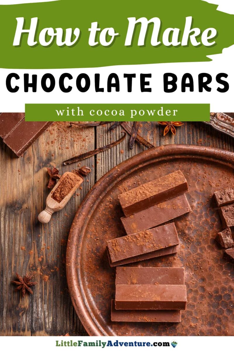 homemade chocolate bars on plate