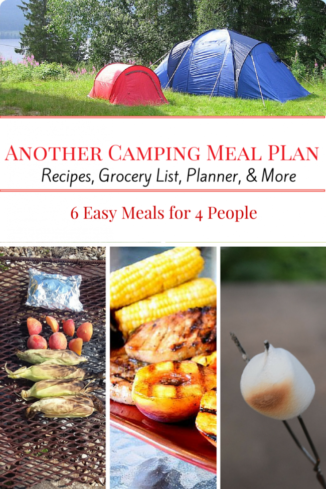Another Camping Meal Plan: Meals and recipes for your next weekend campout