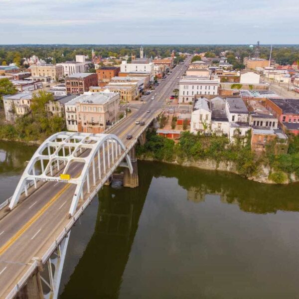 view of edmund pettus bridge near selma, alabama