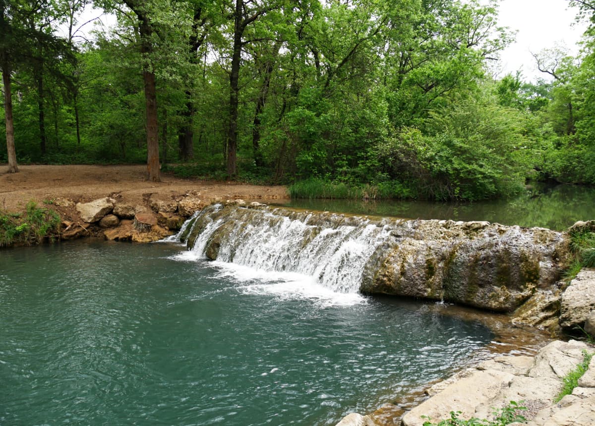 small creek waterfall