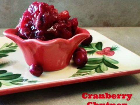 Easy Cranberry Chutney - Perfect for Thanksgiving dinner, with poultry, or over baked brie. It's deliciously simple to make.