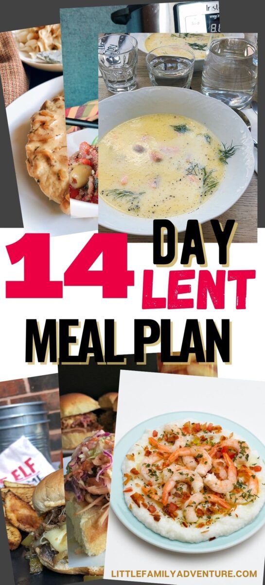 Easy Real Food 14 Day Meal Plan for Lent Little Family Adventure