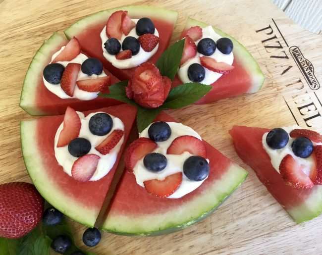 Berry Sweet Watermelon Pizza