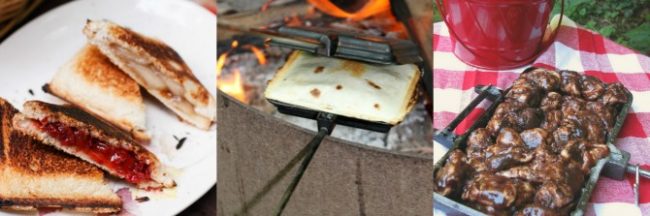 Snacks in the camper pie iron