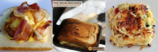 Pie Iron Strawberry French Toast - Refresh Camping