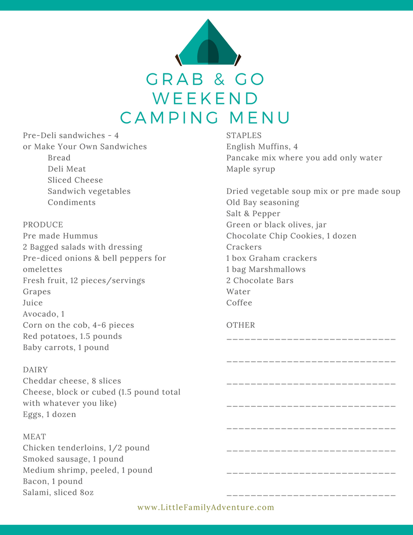 10 Tips To Help You with Plan Your Camping Menu