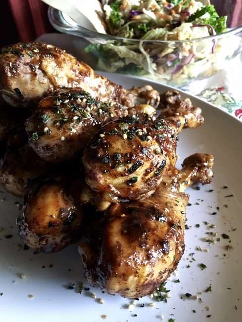 Moroccan Spiced Pomegranate Molasses Chicken