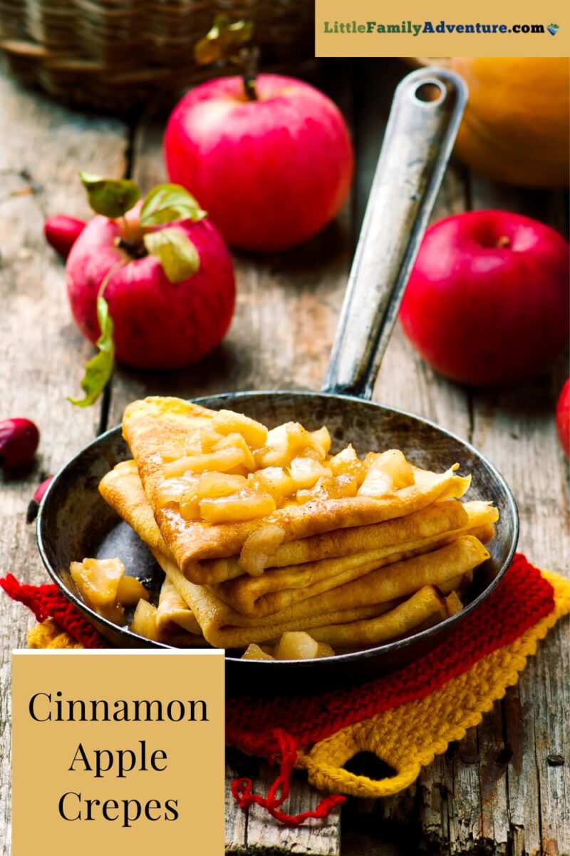 cinnamon apple crepes