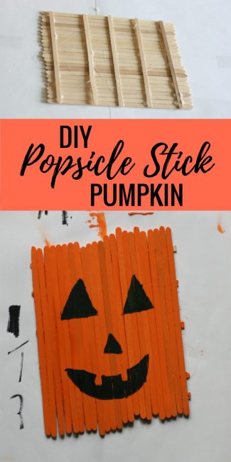 DIY Popsicle Stick Pumpkin