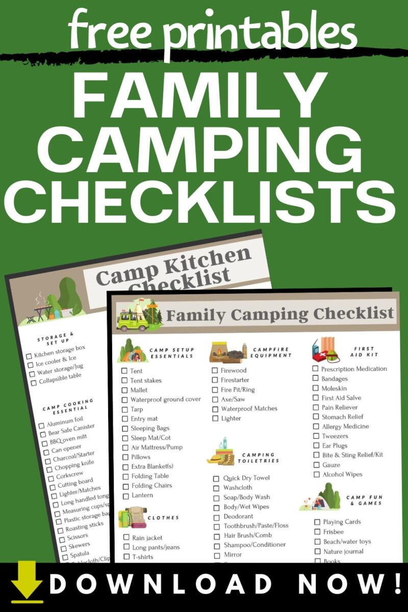 30 Car Camping Must Haves to Help Get Your Family Camping + Checklist  Printables
