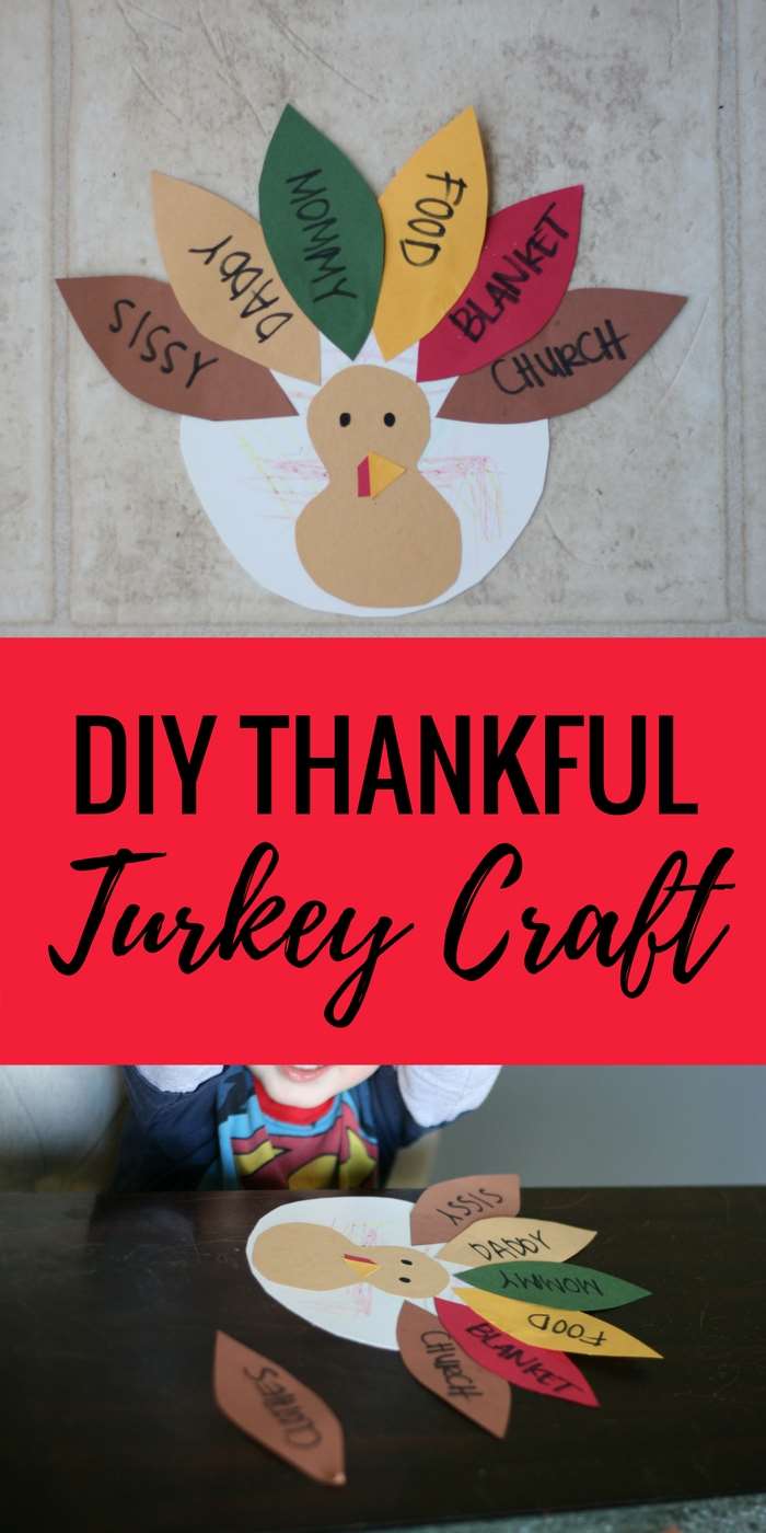 Create this fun DIY Thankful Turkey Craft with your kids