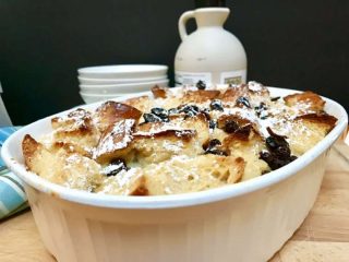 Holiday Breakfast Eggnog Bread Pudding