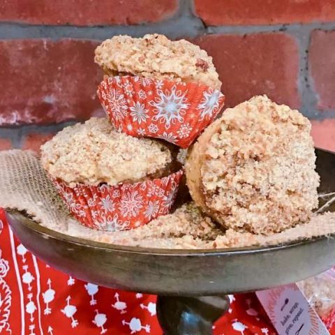 Snickerdoodle Muffins with Streusel Crumble - Delicious combination of a Snickerdoodle cookie and Cinnamon Streusel muffin. These are great muffins to give as a holiday gift for friends, neighbors, and teachers this holiday season or create them for your family.