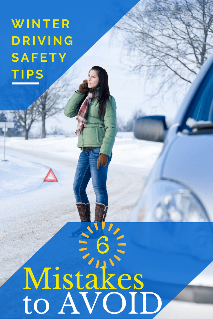 Avoid these 6 Mistakes for Driving in Snow and other winter road conditions. These winter driving safety tips will help you avoid accidents and arrive to begin ant family adventure